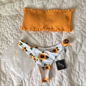 Zaful Sunflower bikini